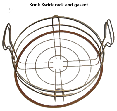 Kook Kwick pressure canner cooker rack and gasket
