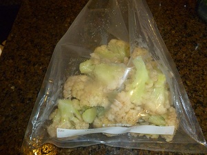 sealed cauliflower 