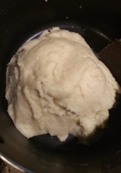 Dough ball in step 2