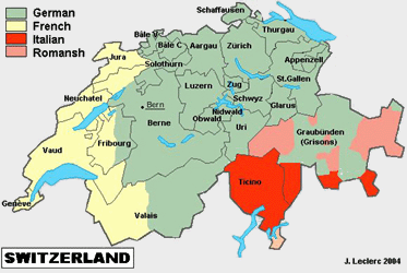 Map of Switzerland