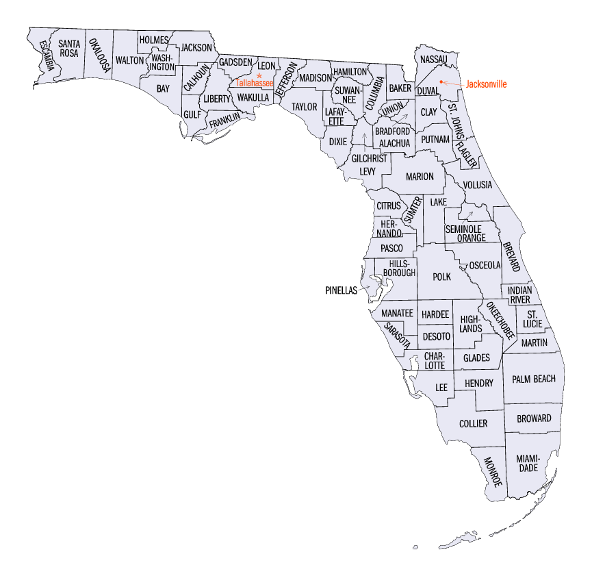 FL County Map