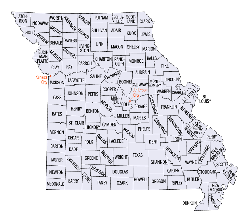 MO County Map
