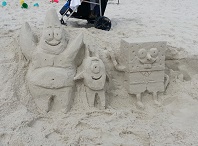 Spongebob Sand sculpture