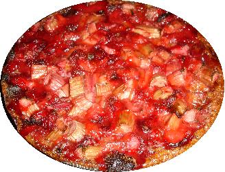Rhubarb Strawberry Pie without a crumb topping